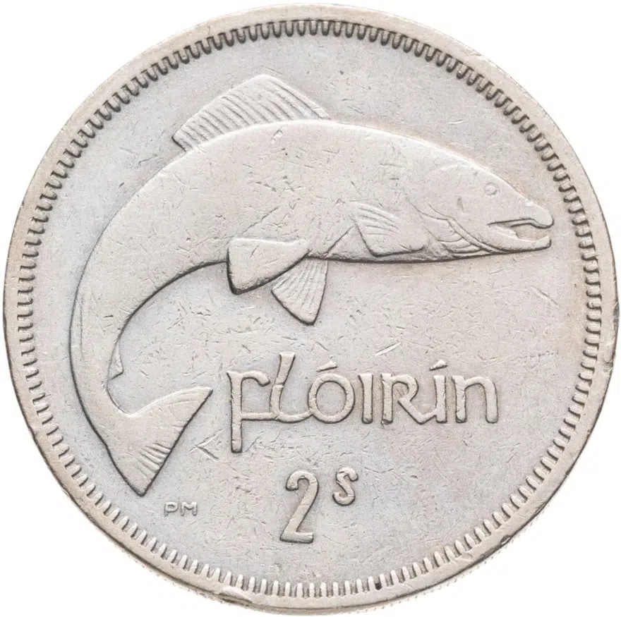 Ирландия 2 шиллинга (флорин, shillings) 1966