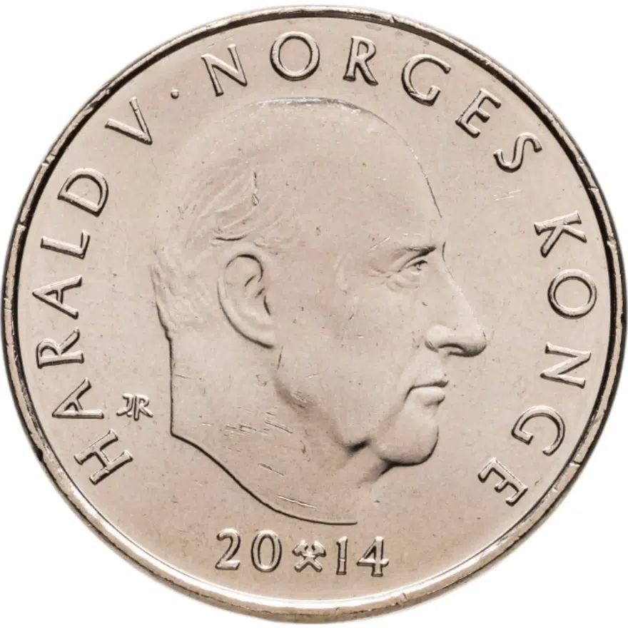 Норвегия 20 крон (kroner) 2014  200 лет Конституции, реверс