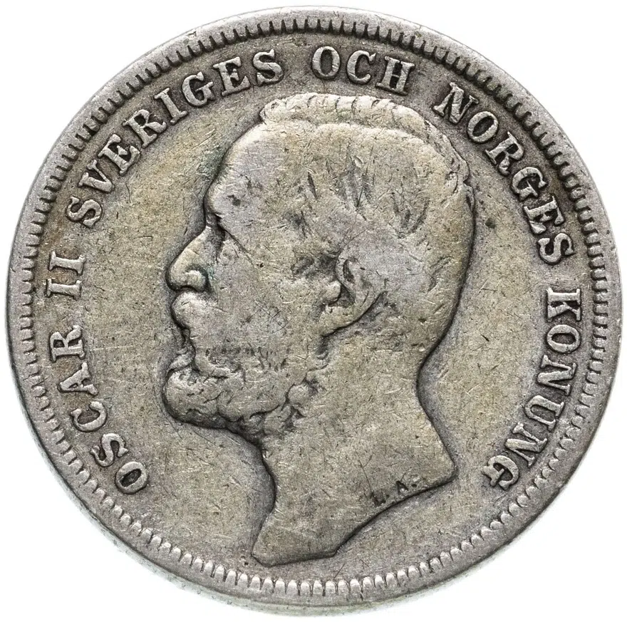 Швеция 1 крона (crown) 1904, реверс