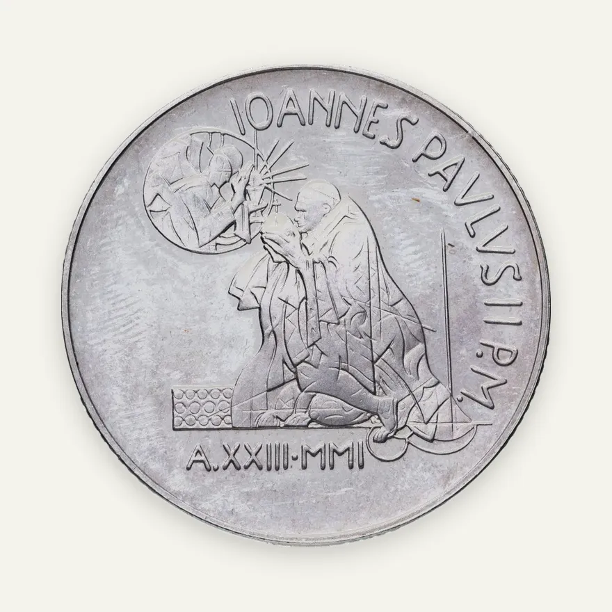 Ватикан 5000 лир (lire) 2001  Пасха, реверс