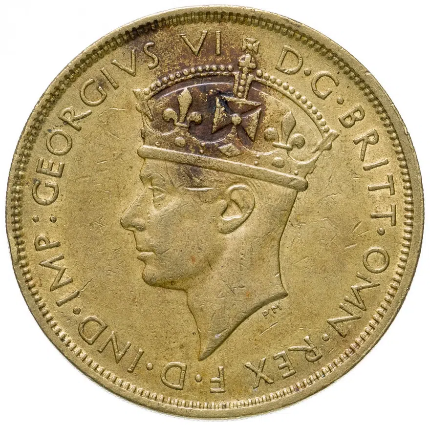 Британская Западная Африка 2 шиллинга (shillings) 1939, реверс
