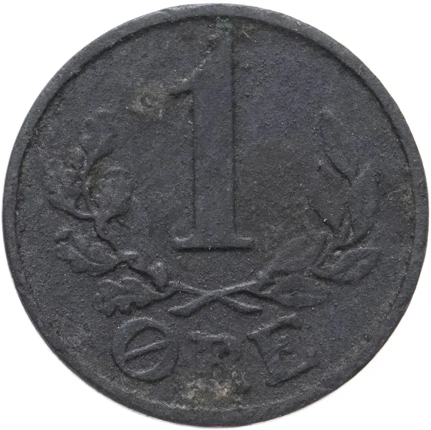 Дания 1 эре (ore) 1942, аверс