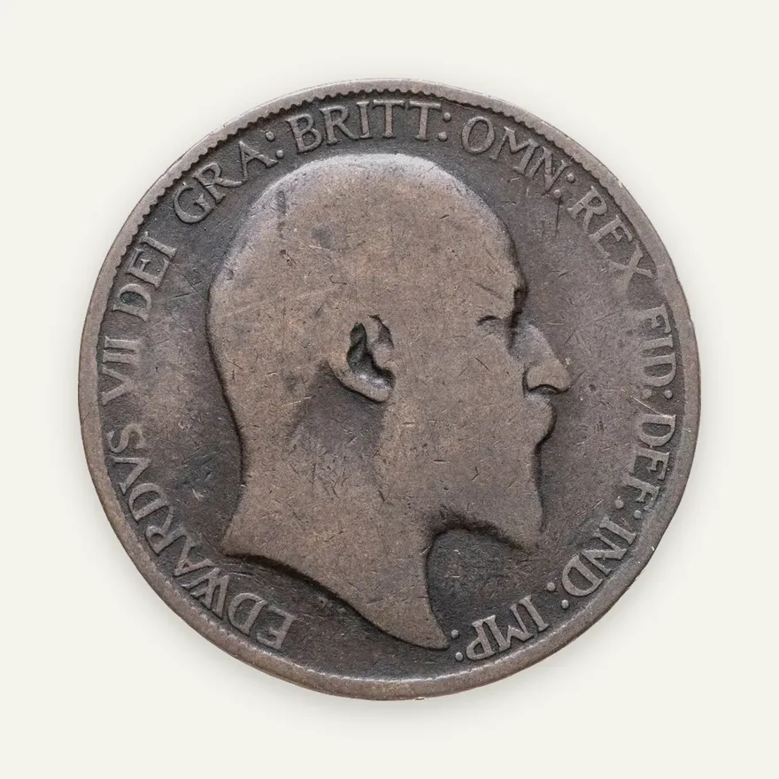 Великобритания 1/2 пенни (penny) 1903, аверс