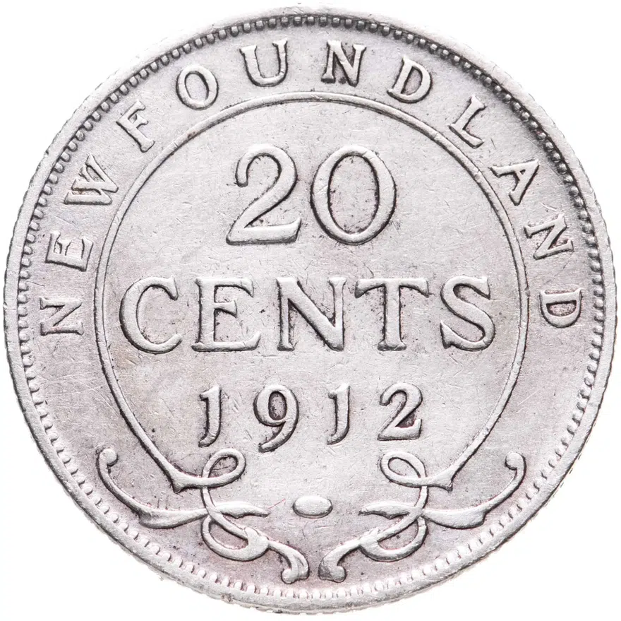 Ньюфаундленд 20 центов (cents) 1912