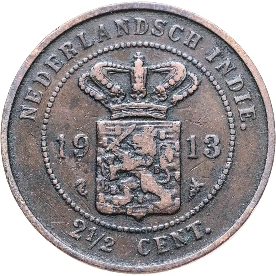 Голландская Ост-Индия 2 1/2 цента (cent) 1913