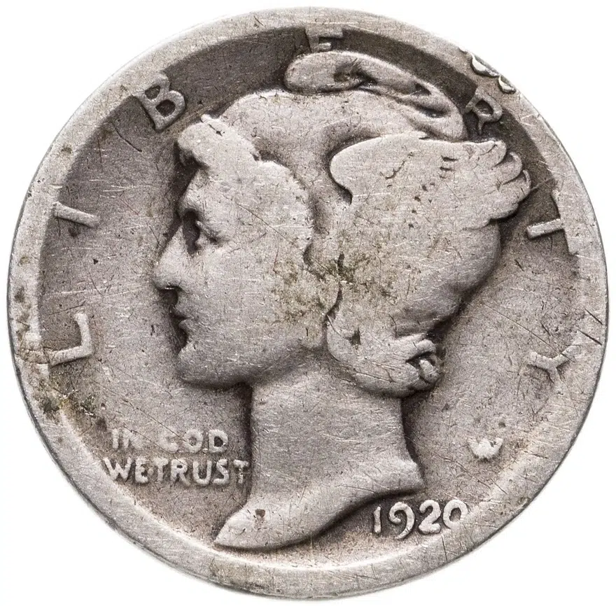 США 1 дайм (10 центов) 1920