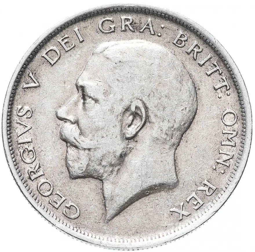 Великобритания 1/2 кроны (crown) 1917, реверс