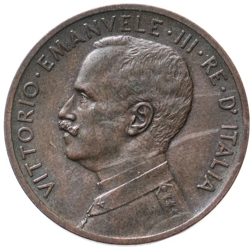 Италия 5 чентезимо (centesimi) 1908, реверс
