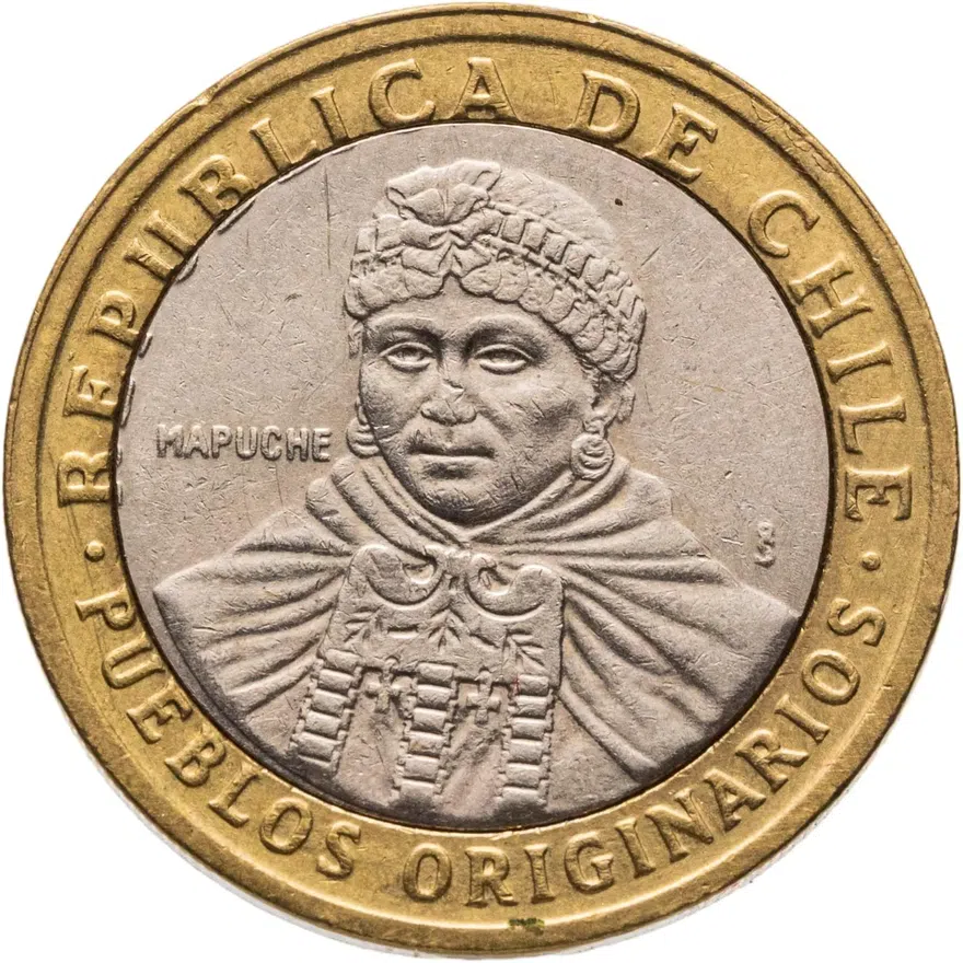 Чили 100 песо (pesos) 2006, реверс