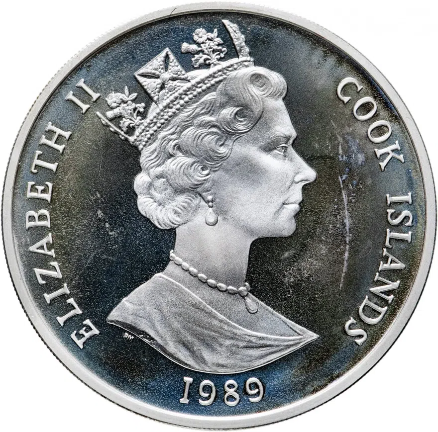 Острова Кука 50 долларов 1989 "XXV Летние Олимпийские игры и XVI зимние Олимпийские Игры 1992", реверс