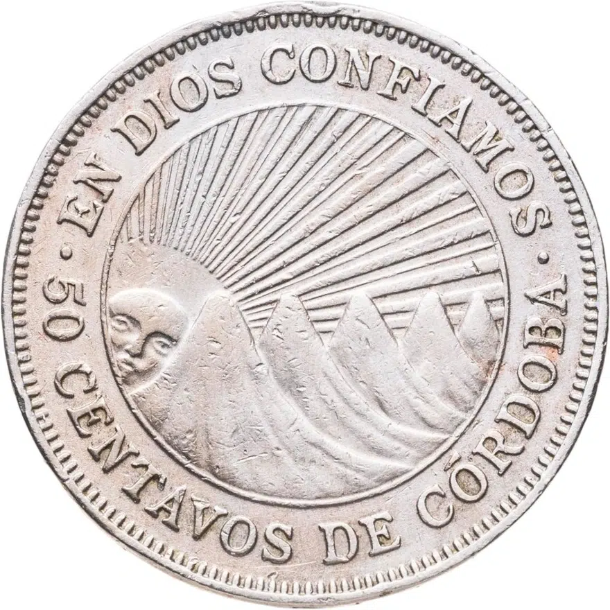 Никарагуа 50 сентаво (centavos) 1954
