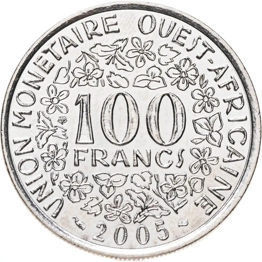 Западная Африка (BCEAO) 100 франков (francs) 2005, реверс