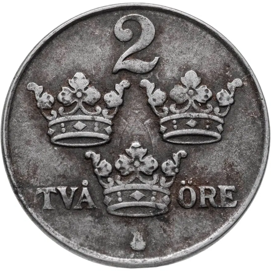 Швеция 2 эре (ore) 1948, аверс