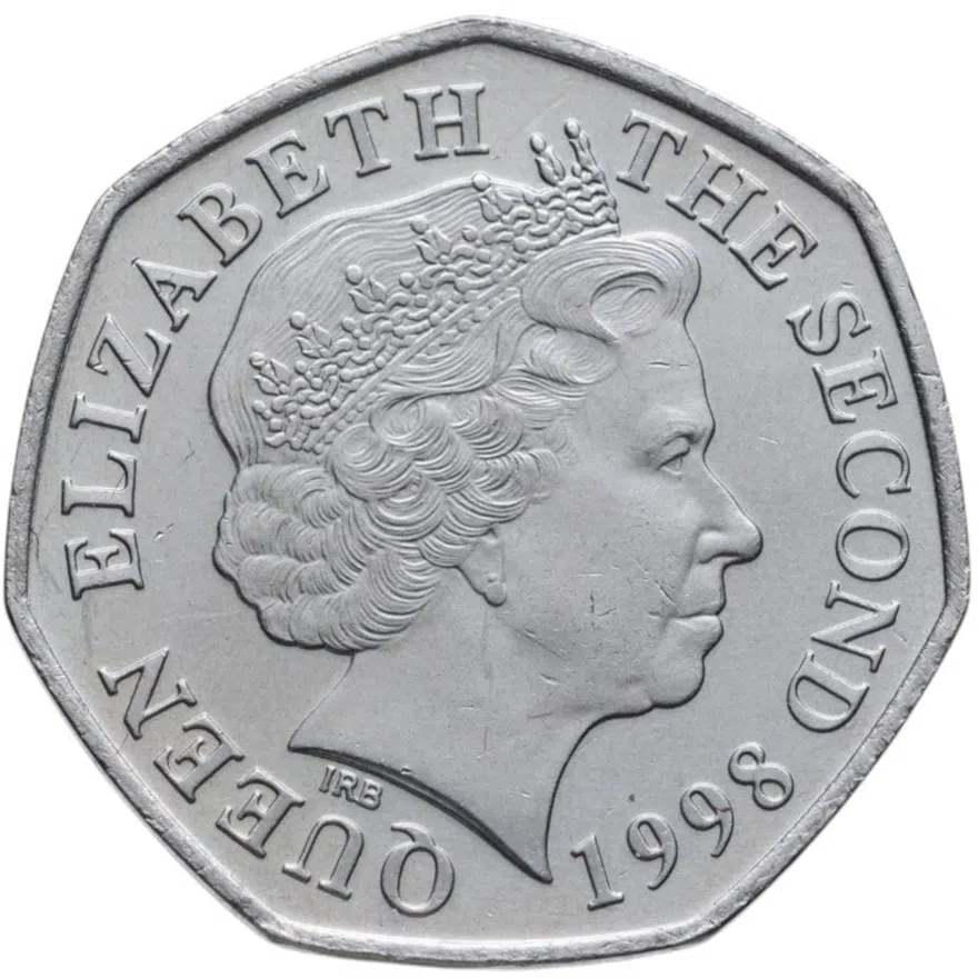 Джерси 50 пенсов (pence) 1998