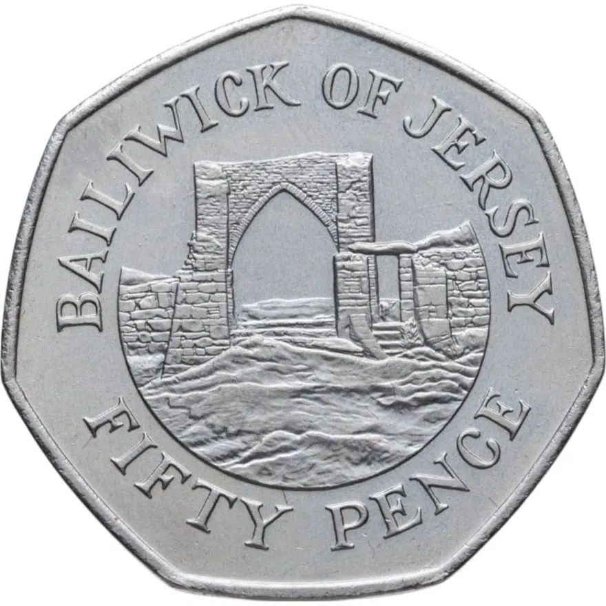 Джерси 50 пенсов (pence) 1998, реверс