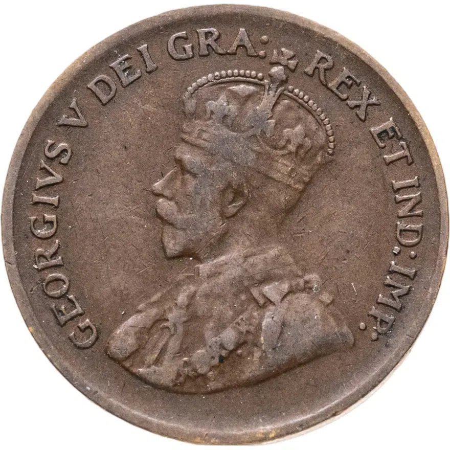 Канада 1 цент (cent) 1934, реверс