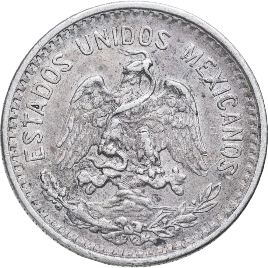 Мексика 20 сентаво (centavos) 1906, реверс