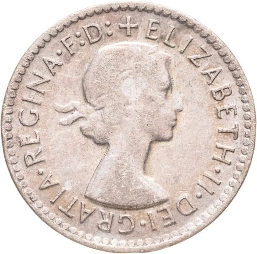 Австралия 3 пенса (pence) 1958, аверс