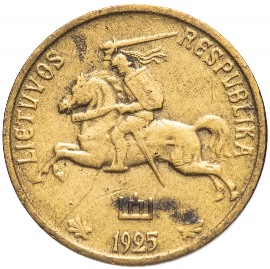 Литва 5 центов (cents) 1925, реверс