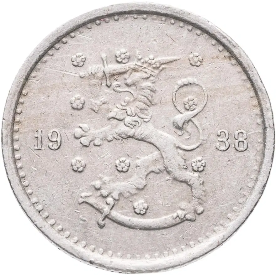 Финляндия 50 пенни (pennia) 1938