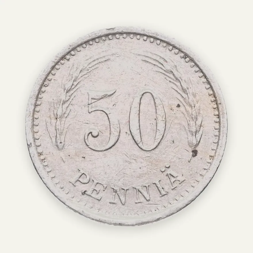 Финляндия 50 пенни (pennia) 1938, реверс