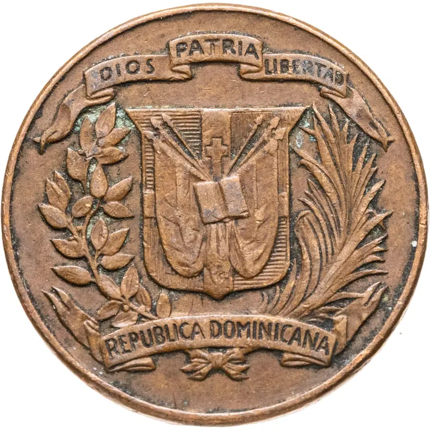 Доминикана 1 сентаво (centavo) 1956, реверс