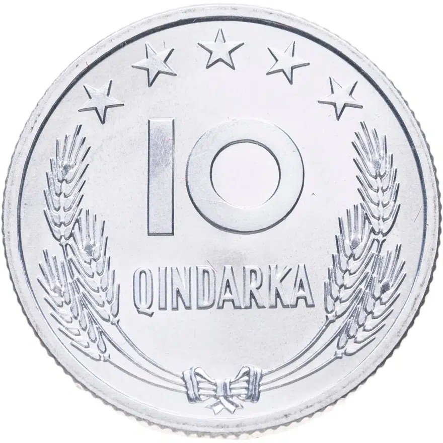 Албания 10 киндарок (qindarka) 1969  25 лет Освобождению