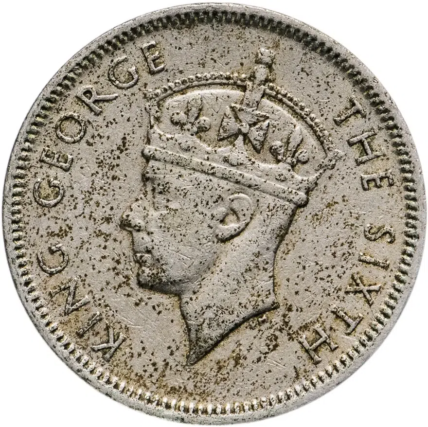 Маврикий 1/2 рупии (rupee) 1950, реверс