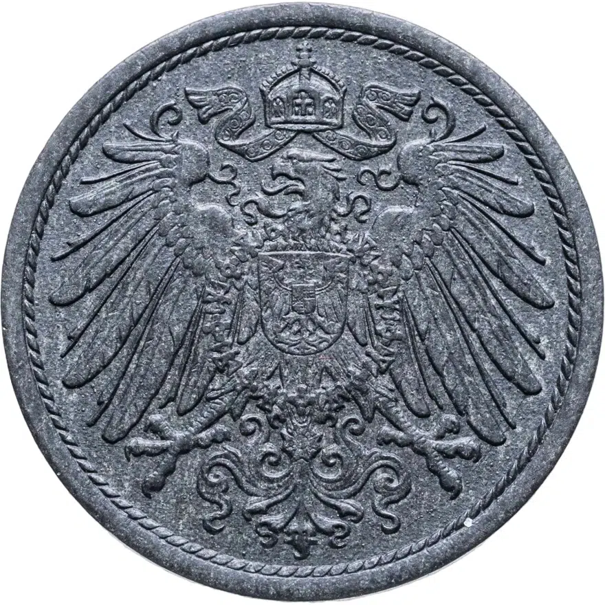 Германия 10 пфеннигов (pfennig) 1921 Цинк /не магнетик/, реверс