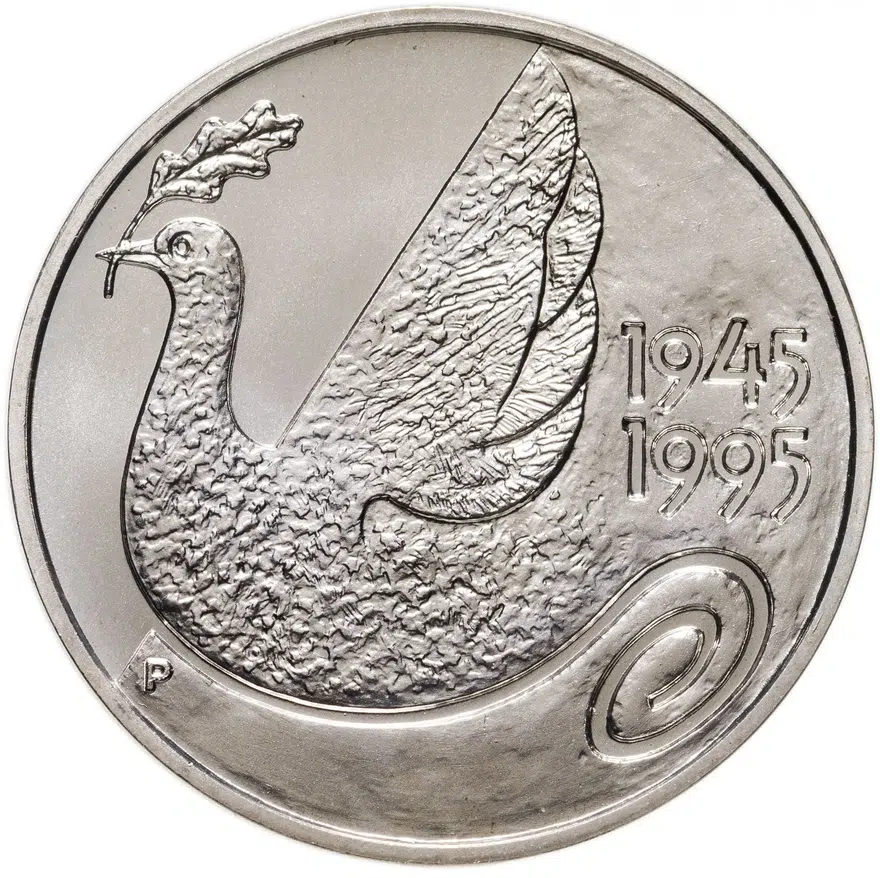 Финляндия 100 марок (markkaa) 1995  50 лет ООН