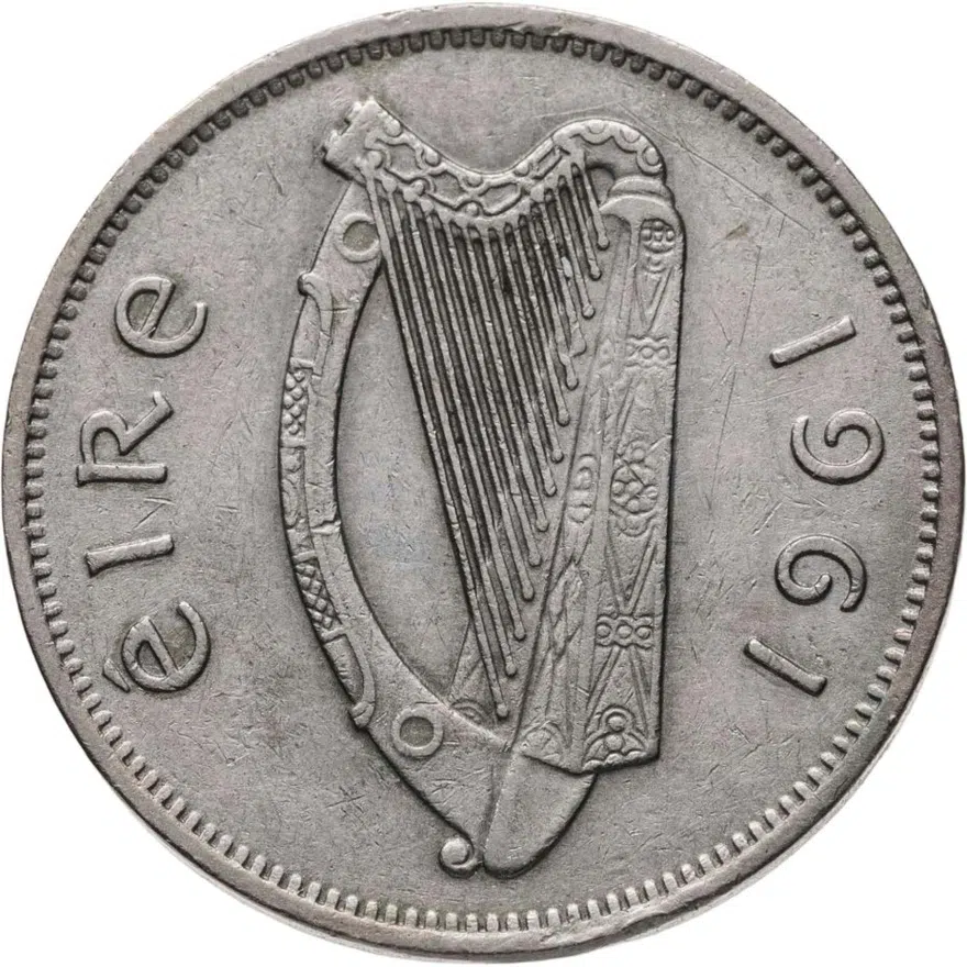 Ирландия 6 пенсов (pence) 1961, реверс