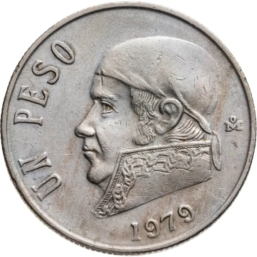 Мексика 1 песо (peso) 1979, аверс
