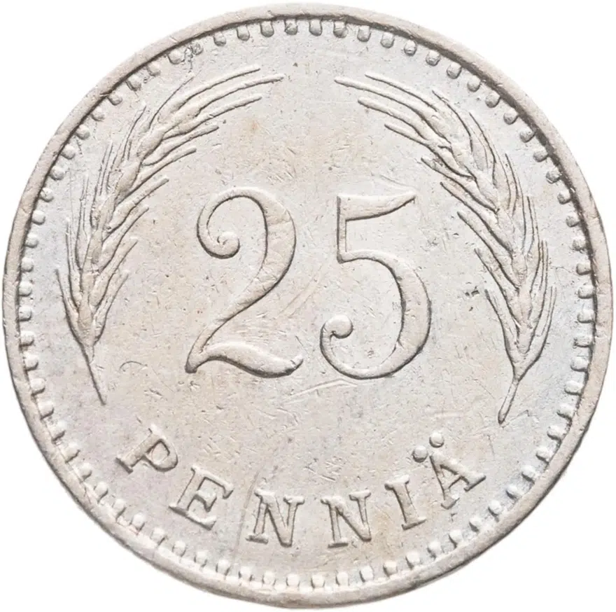 Финляндия 25 пенни (pennia) 1926