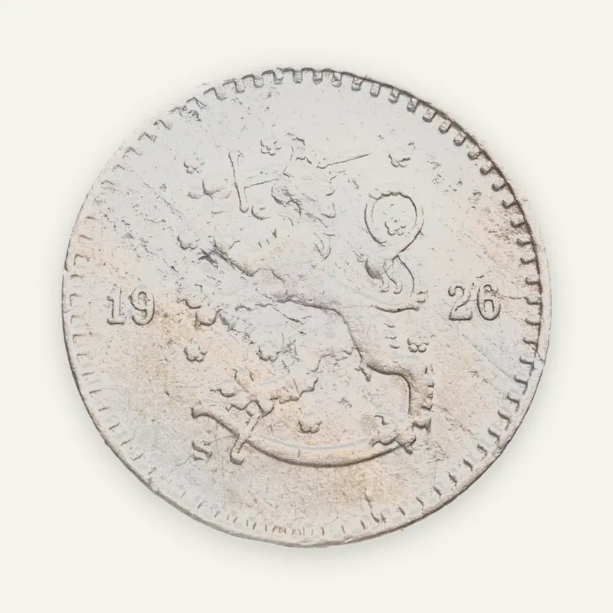 Финляндия 25 пенни (pennia) 1926, реверс