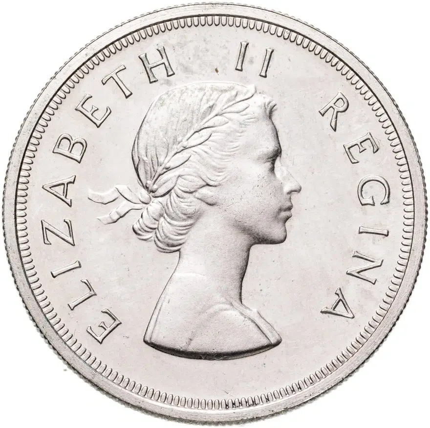 ЮАР 5 шиллингов (shillings) 1953, реверс