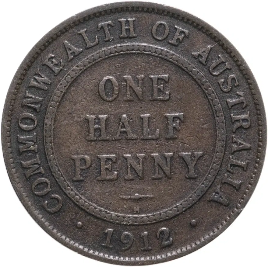 Австралия 1/2 пенни (penny) 1912, реверс