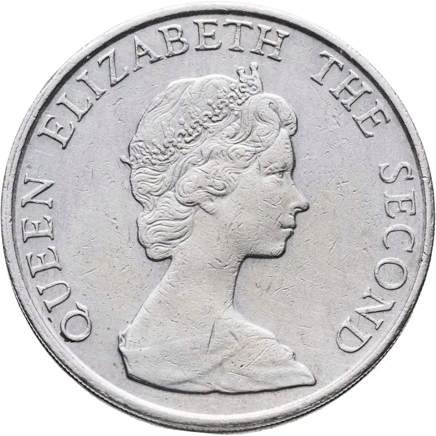 Гонконг 5 долларов (dollars) 1980, реверс