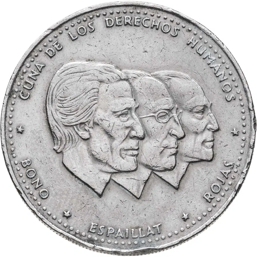 Доминикана 1/2 песо (peso) 1986