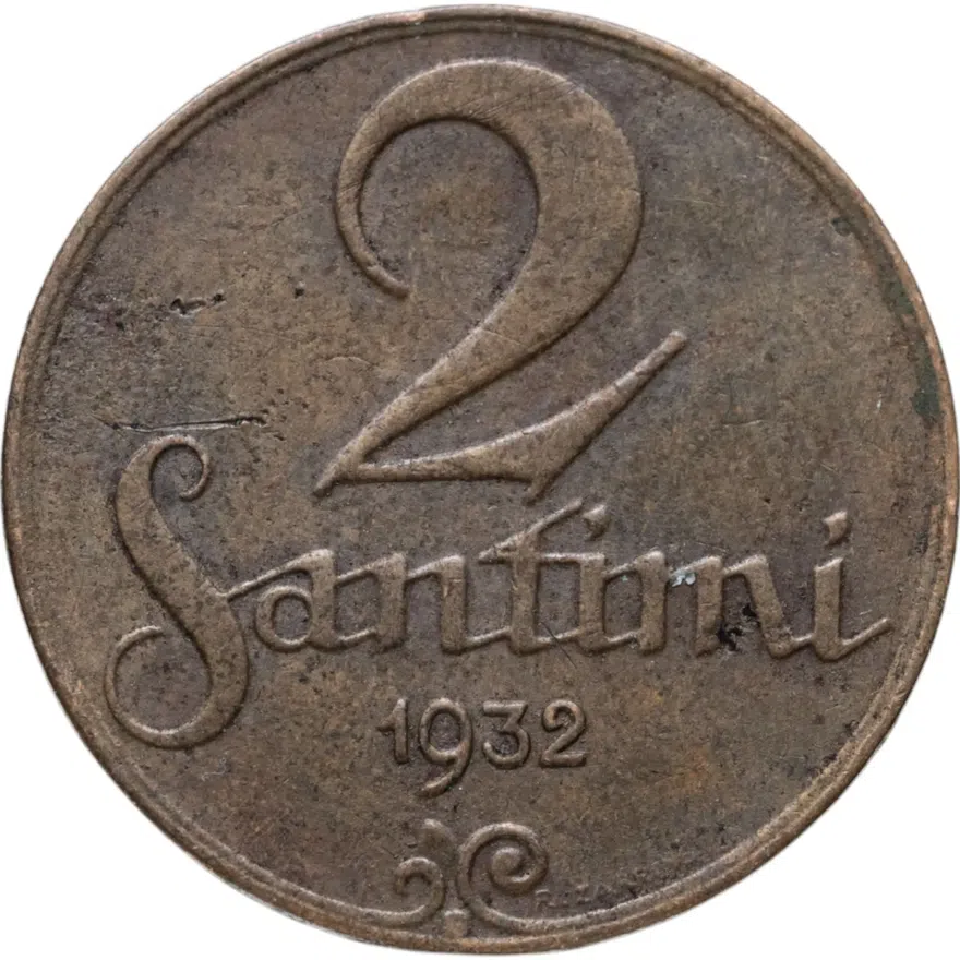 Латвия 2 сантима (santimi) 1932