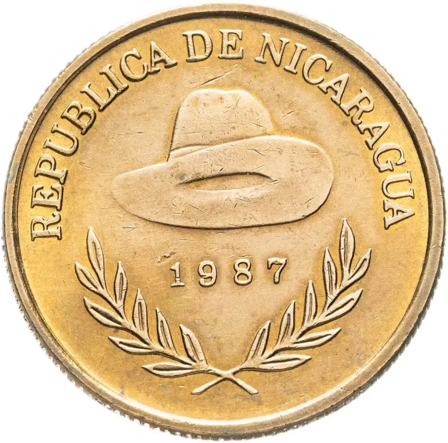Никарагуа 1 кордоба (cordoba) 1987, реверс