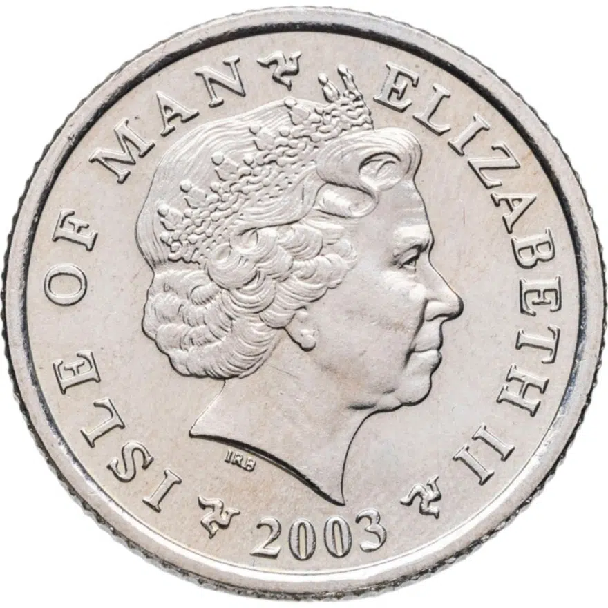 Остров Мэн 10 пенсов (pence) 2003, аверс