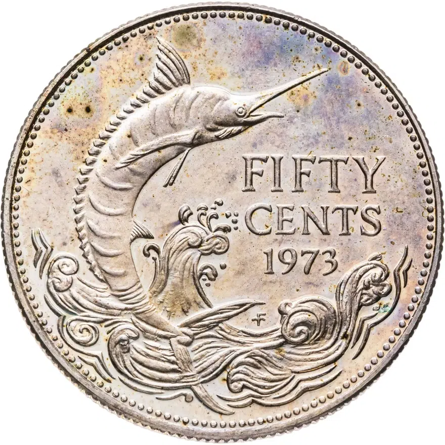 Багамы 50 центов (cents) 1973