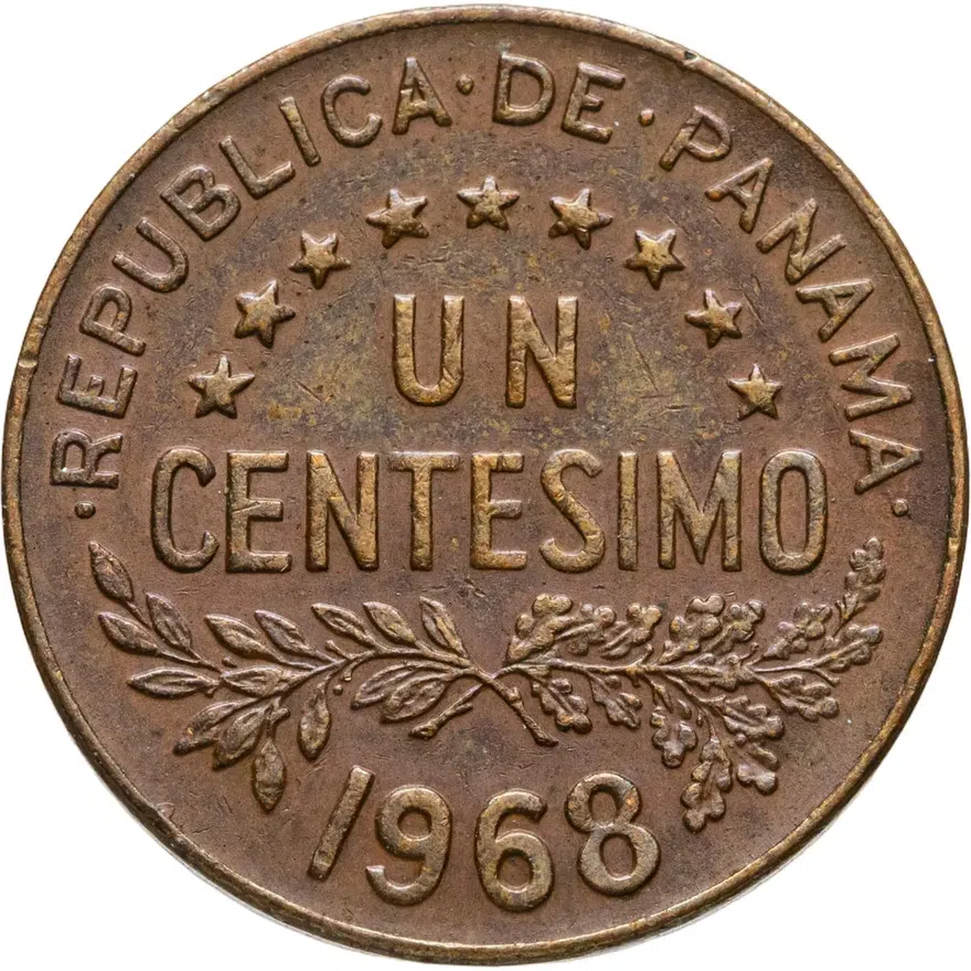 Панама 1 сентесимо (centesimo) 1968, реверс