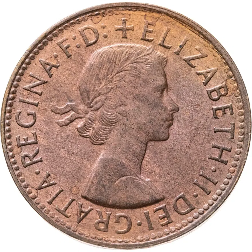 Австралия 1/2 пенни (penny) 1961, реверс
