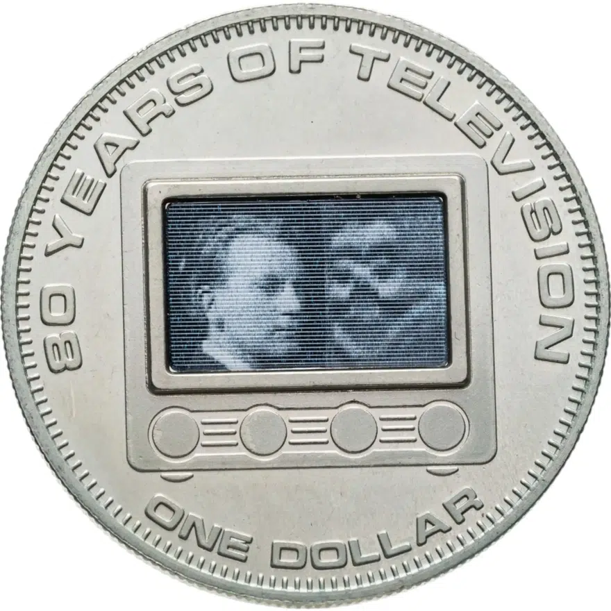 Острова Кука 1 доллар (dollar) 2006  "80 лет телевидению"