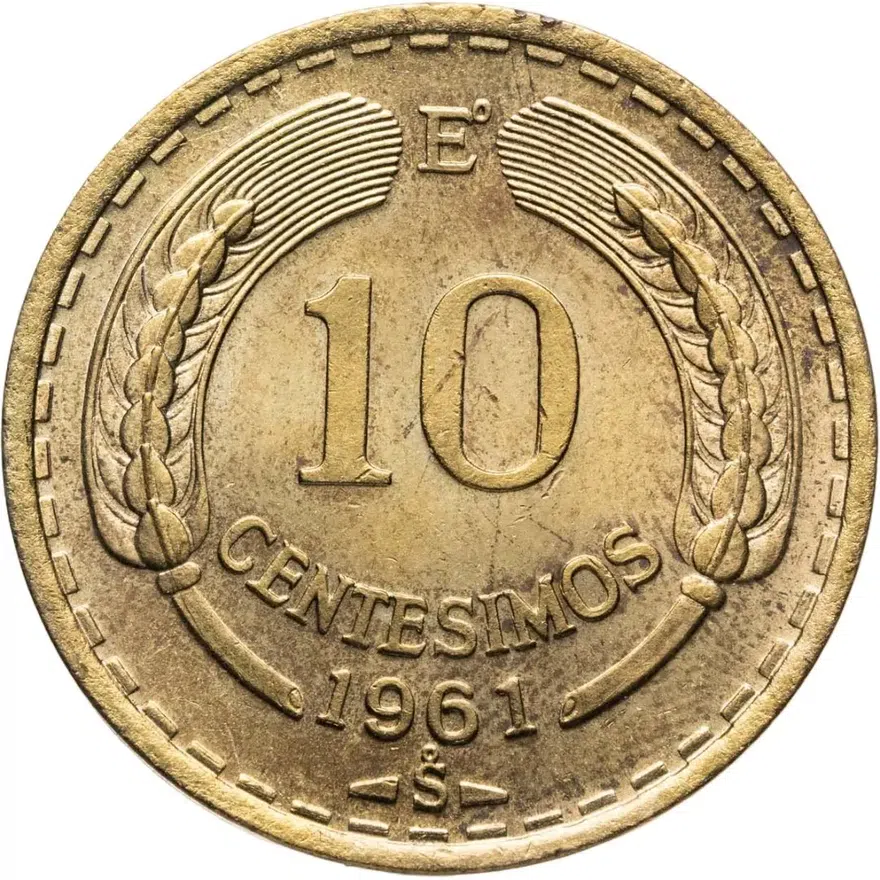 Чили 10 сентесимо (centesimos) 1961