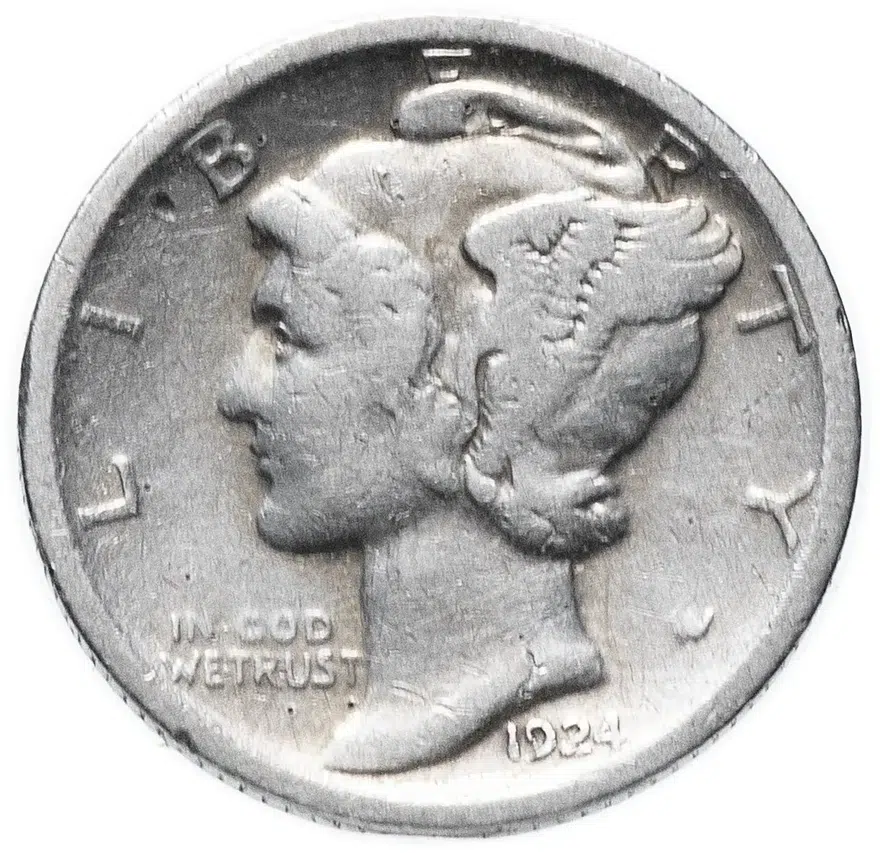 США 1 дайм (10 центов) 1924