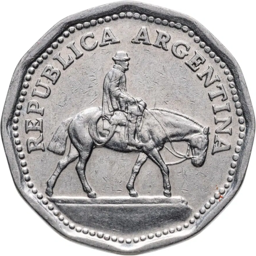 Аргентина 10 песо (pesos) 1963, реверс