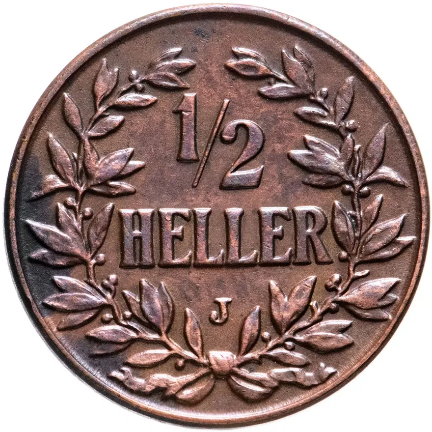 Германская Восточная Африка 1/2 геллера (heller) 1906, аверс