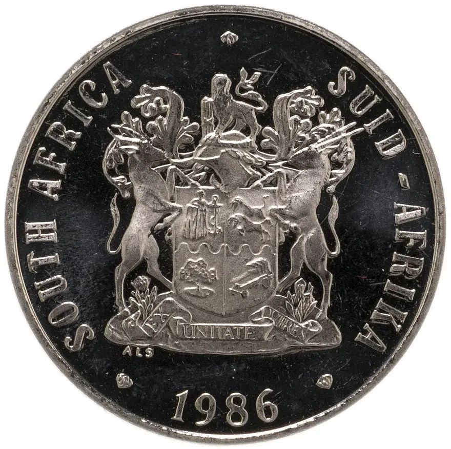 ЮАР 50 центов (cents) 1986, реверс
